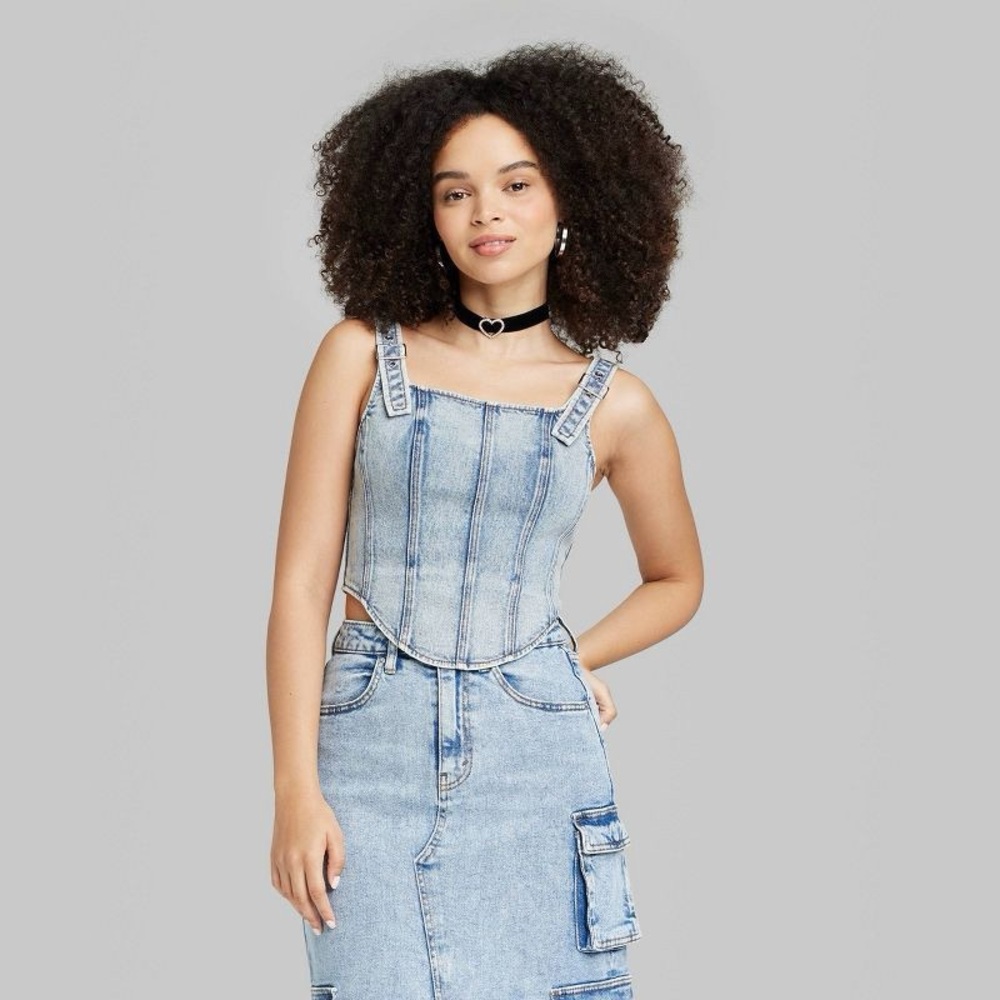 Target Wild Fable Denim Corset xxs